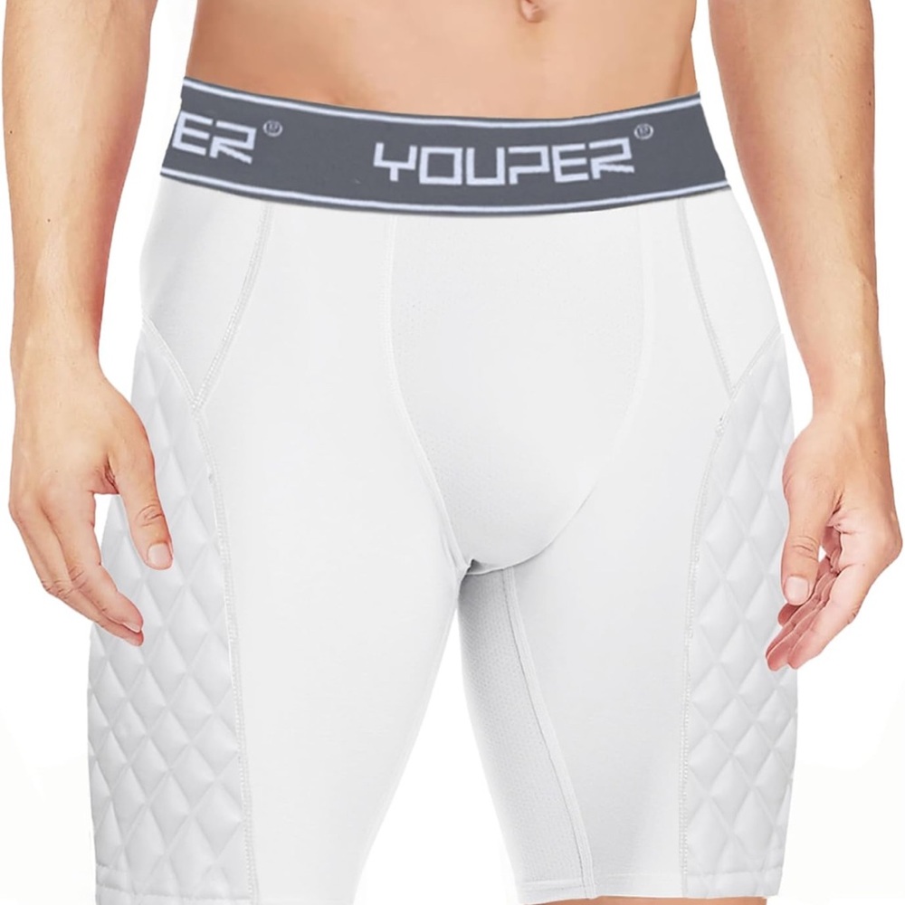 NWT Youper Y/S Elite Compression Padded Sliding Shorts w/Cup Pocket for Baseball